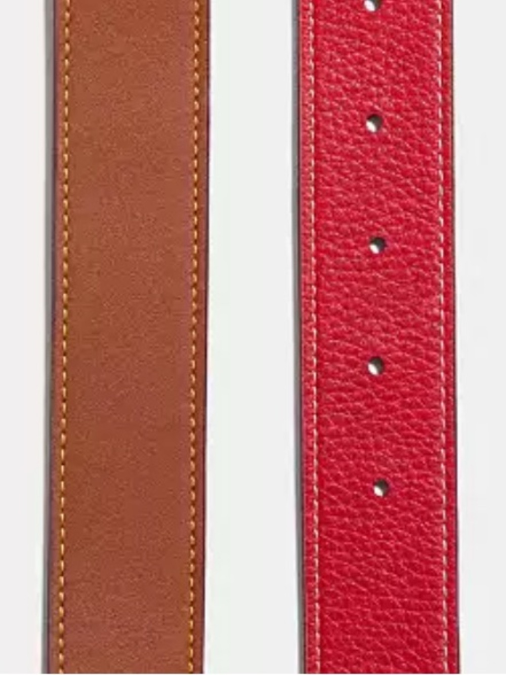 Coach Brown Reversible Leather Belt with Brass C' Buckle and including Dust Bag - Picture 3 of 9